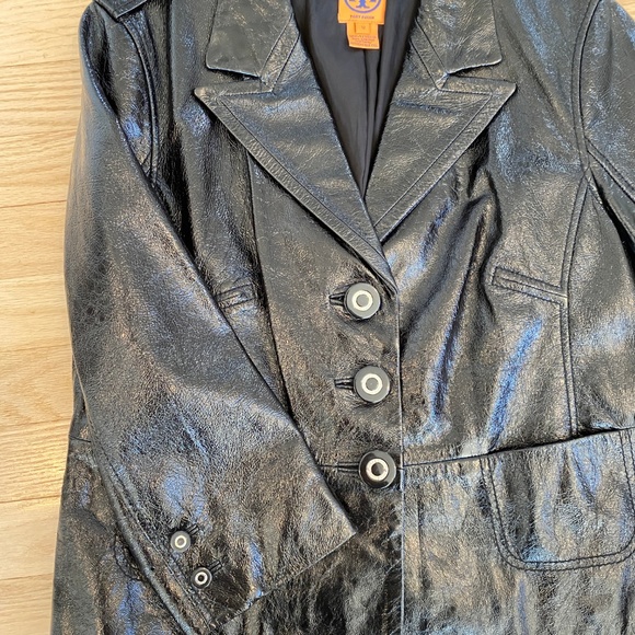Tory Burch Black Leather Jacket - Picture 5 of 6